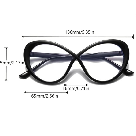 Retro Oversized Two Tone Blue Light Blocking Glasses - Picture 2 of 2